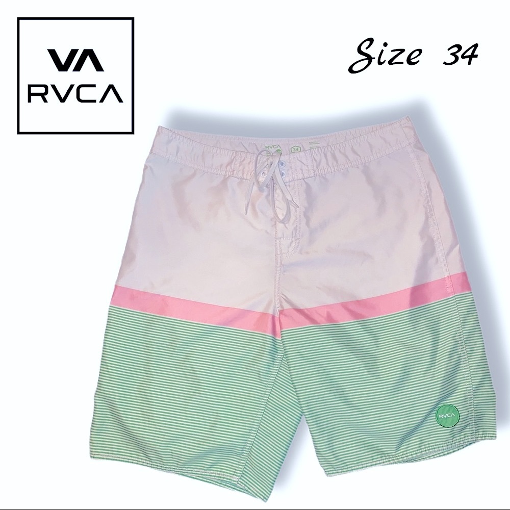 RVCA Mens Sz 34 Performance Stretch Board Shorts